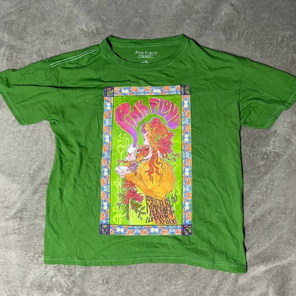 Green Pink Floyd Band Tee Size L / Vintage Graphic - Picture 1 of 3